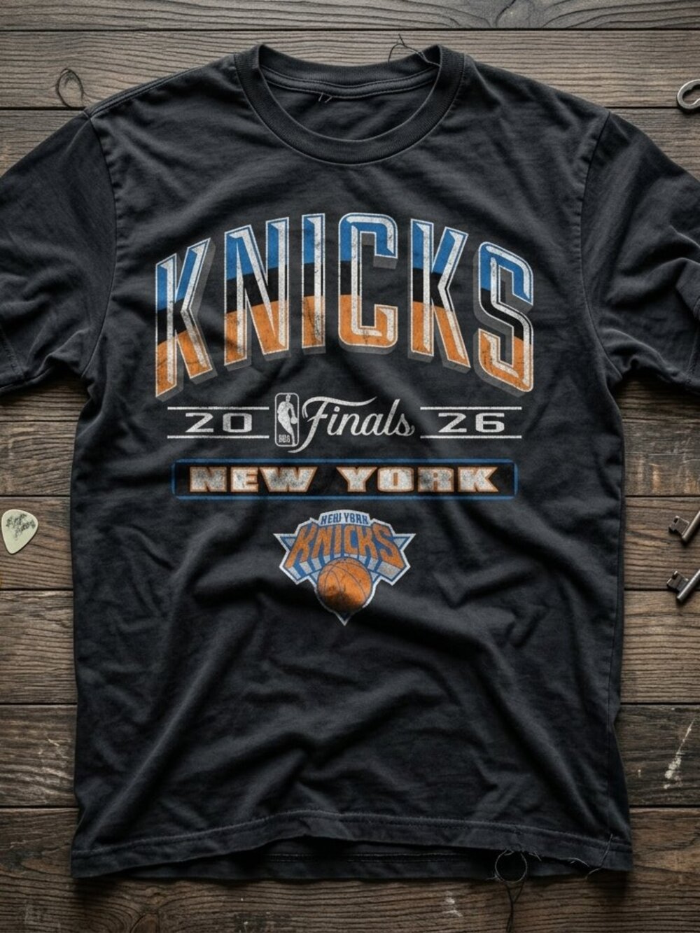 New York Knicks NBA Finals 2026 Vintage Graphic Tee Retro Basketball Shirt